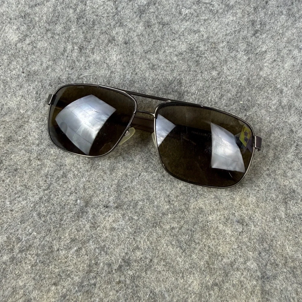 Columbia Trails Edge 200 Sunglasses Gunmetal Aviator Rectangle 61 13 140